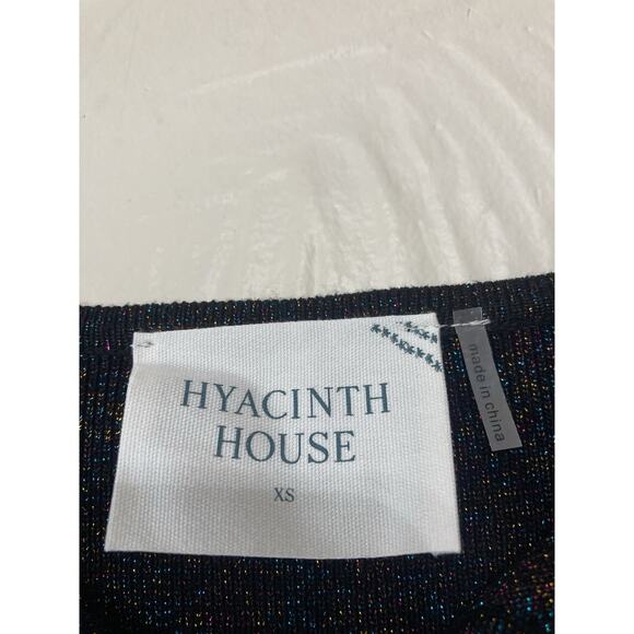 Tuckernuck | Hyacinth House Sparkly Metallic Knit Selena Dress Size XS Stretch - Picture 5 of 7